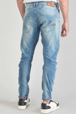 Homme Le Temps des Cerises Coupe Tapered-Alost 900/03 Tapered Arque Jeans Destroy Bleu N°4