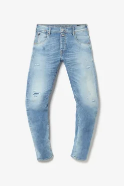 Homme Le Temps des Cerises Coupe Tapered-Alost 900/03 Tapered Arque Jeans Destroy Bleu N°4