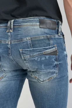 Homme Le Temps des Cerises Coupe Adjusted-Barnabe 700/11 Adjusted Jeans Destroy Bleu N°3