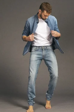 Homme Le Temps des Cerises Coupe Adjusted-Basic 700/11 Adjusted Jeans Bleu N°4