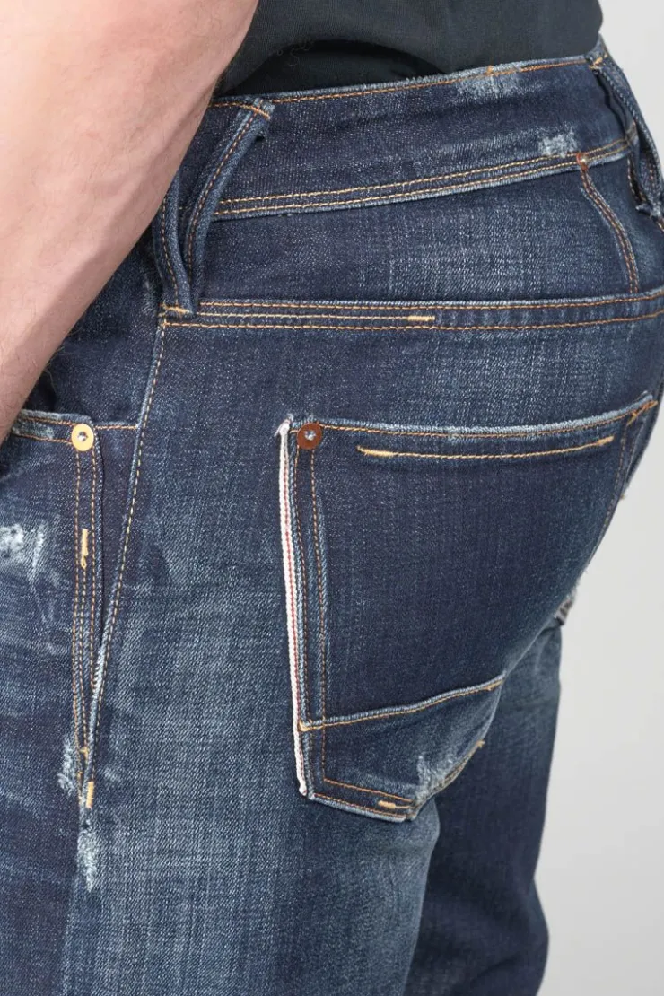 Homme Le Temps des Cerises Coupe Adjusted-Basic 600/17 Adjusted Jeans Destroy Bleu N°1