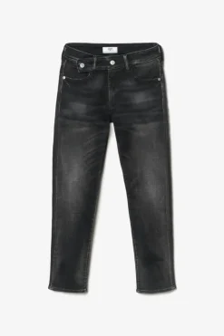 Femme Le Temps des Cerises Coupe Regular-Basic 400/17 Mom Taille Haute 7/8Eme Jeans Noir N°1