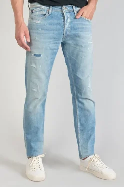 Homme Le Temps des Cerises Coupe Regular Confort-Basic 700/17 Relax Jeans Destroy Bleu N°5