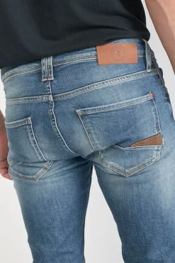 Homme Le Temps des Cerises Coupe Regular Confort-Basic 700/17 Relax Jeans Destroy Bleu N°3