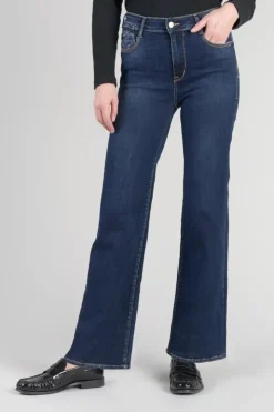 Femme Le Temps des Cerises Coupe Regular-Basic Pulp Regular Taille Haute 7/8Eme Jeans Bleu N°1
