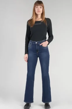 Femme Le Temps des Cerises Coupe Regular-Basic Pulp Regular Taille Haute 7/8Eme Jeans Bleu N°1