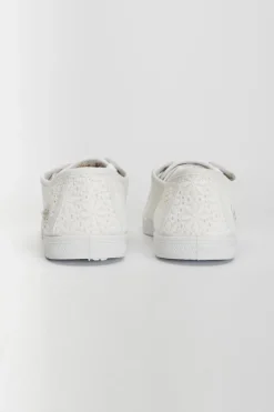 Femme Le Temps des Cerises Chaussures-Baskets Basic A Dentelle Blanche