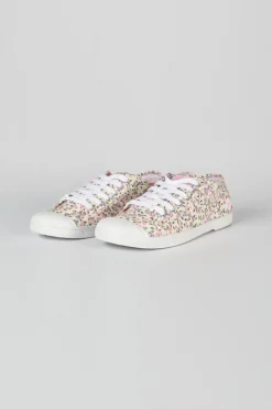 Femme Le Temps des Cerises Chaussures-Baskets Basic A Motif Fleuri