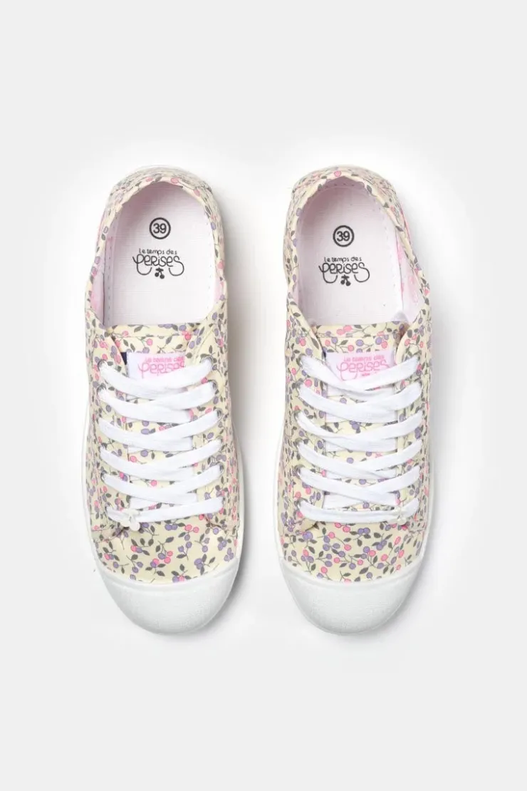 Femme Le Temps des Cerises Chaussures-Baskets Basic A Motif Fleuri
