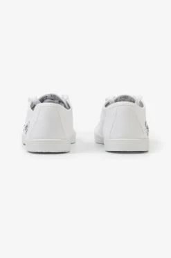 Femme Le Temps des Cerises Chaussures-Baskets Basic Blanches Brodees