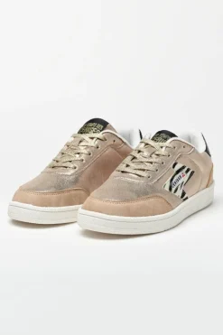 Femme Le Temps des Cerises Chaussures-Baskets Flash Dorees