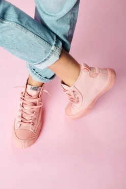 Femme Le Temps des Cerises Chaussures-Baskets Montantes Harlo Roses