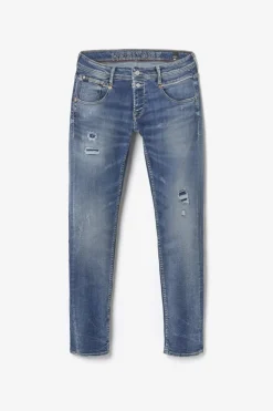 Homme Le Temps des Cerises Coupe Regular Confort-Bellarys 800/12 Regular Jeans Destroy Vintage Bleu N°3