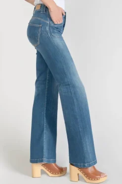 Femme Le Temps des Cerises Taille Haute-Beni Pulp Flare Taille Haute Jeans Bleu N°2