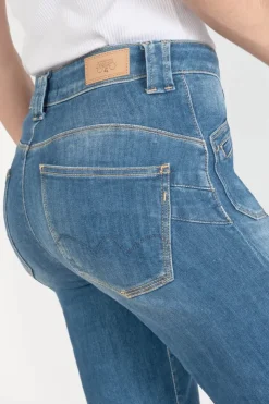 Femme Le Temps des Cerises Taille Haute-Beni Pulp Flare Taille Haute Jeans Bleu N°2