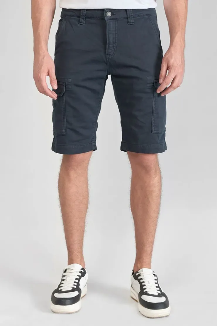 Homme Le Temps des Cerises Shorts & Bermudas-Bermuda Army Jogg Damon Bleu Nuit