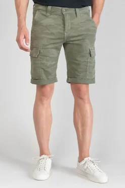 Homme Le Temps des Cerises Shorts & Bermudas-Bermuda Army Jogg Damon Kaki Camo