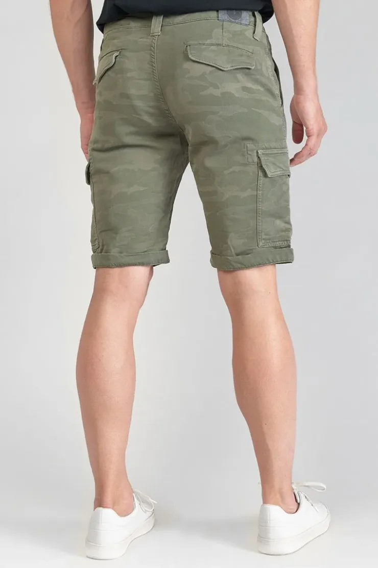 Homme Le Temps des Cerises Shorts & Bermudas-Bermuda Army Jogg Damon Kaki Camo