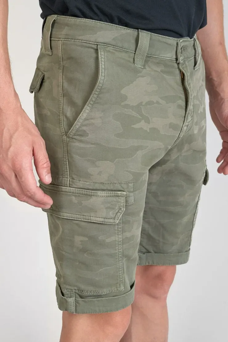 Homme Le Temps des Cerises Shorts & Bermudas-Bermuda Army Jogg Damon Kaki Camo