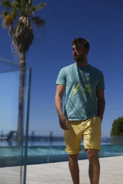 Homme Le Temps des Cerises Shorts & Bermudas-Bermuda Chino Jogg Swoop Moutarde