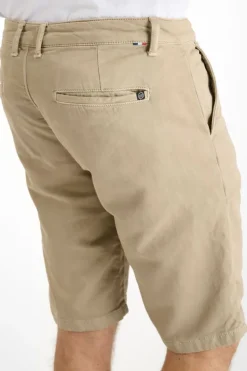 Homme Le Temps des Cerises Shorts & Bermudas-Bermuda Chino Jogg Swoop Beige Sable