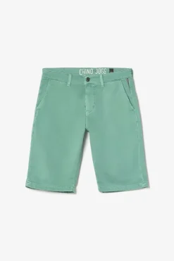 Homme Le Temps des Cerises Shorts & Bermudas-Bermuda Chino Jogg Swoop Vert D'Eau