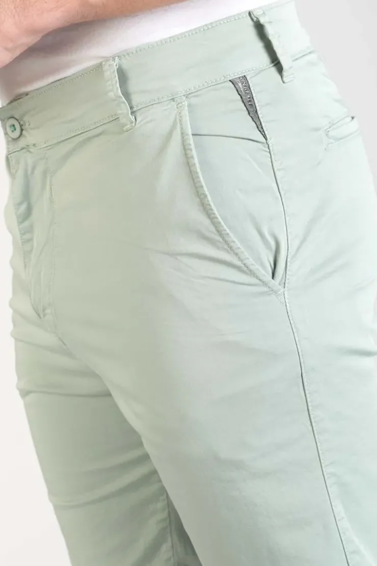 Homme Le Temps des Cerises Shorts & Bermudas-Bermuda Dromel Vert D'Eau Clair