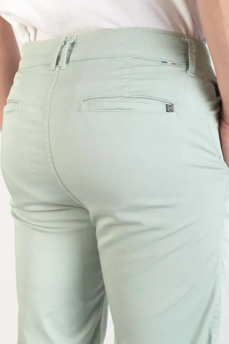 Homme Le Temps des Cerises Shorts & Bermudas-Bermuda Dromel Vert D'Eau Clair