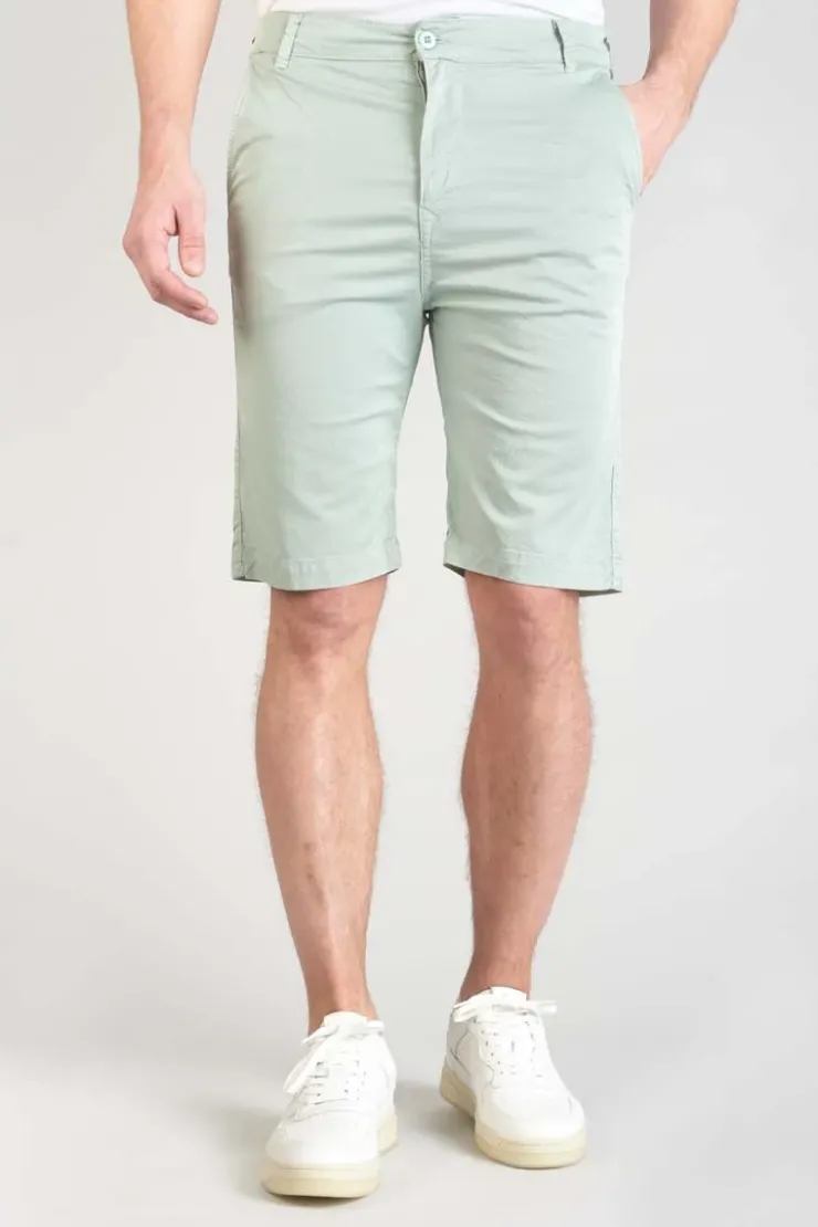 Homme Le Temps des Cerises Shorts & Bermudas-Bermuda Dromel Vert D'Eau Clair