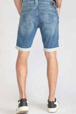 Homme Le Temps des Cerises Blue Jogg-Bermuda Jogg Bleu Clair