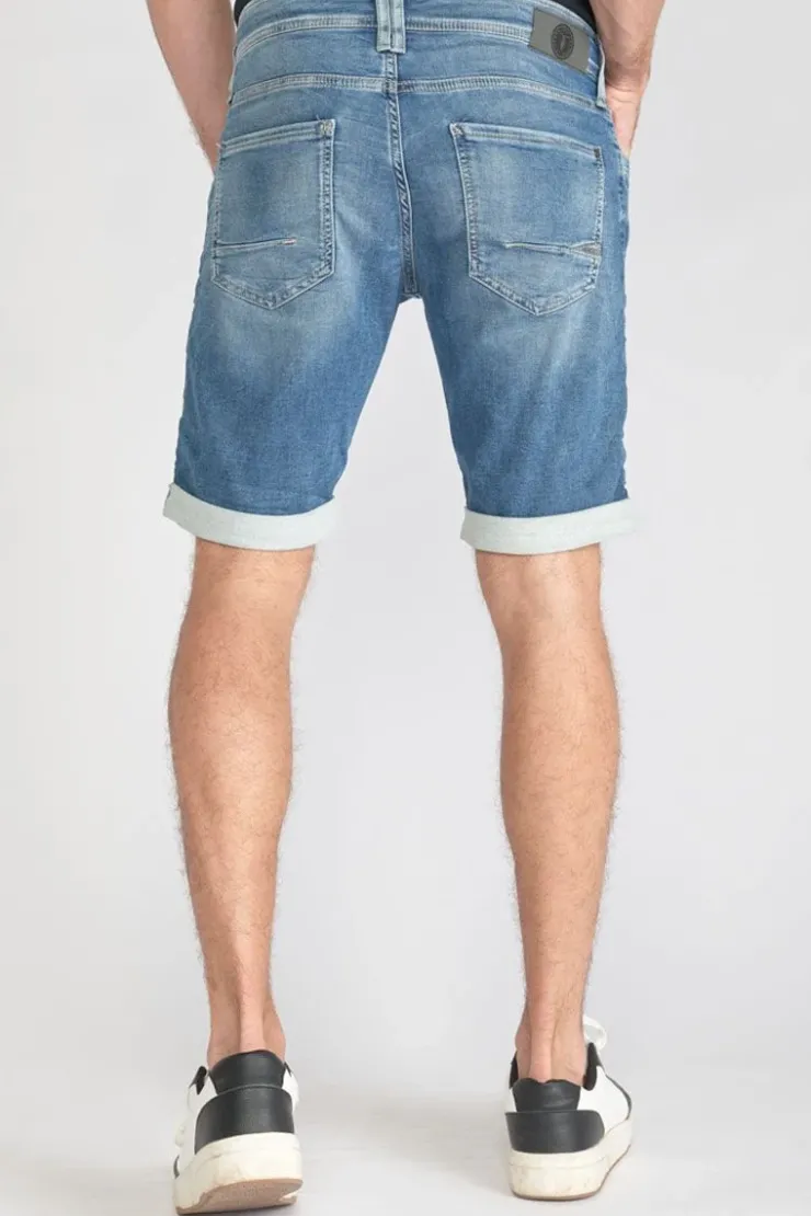 Homme Le Temps des Cerises Blue Jogg-Bermuda Jogg Bleu Clair