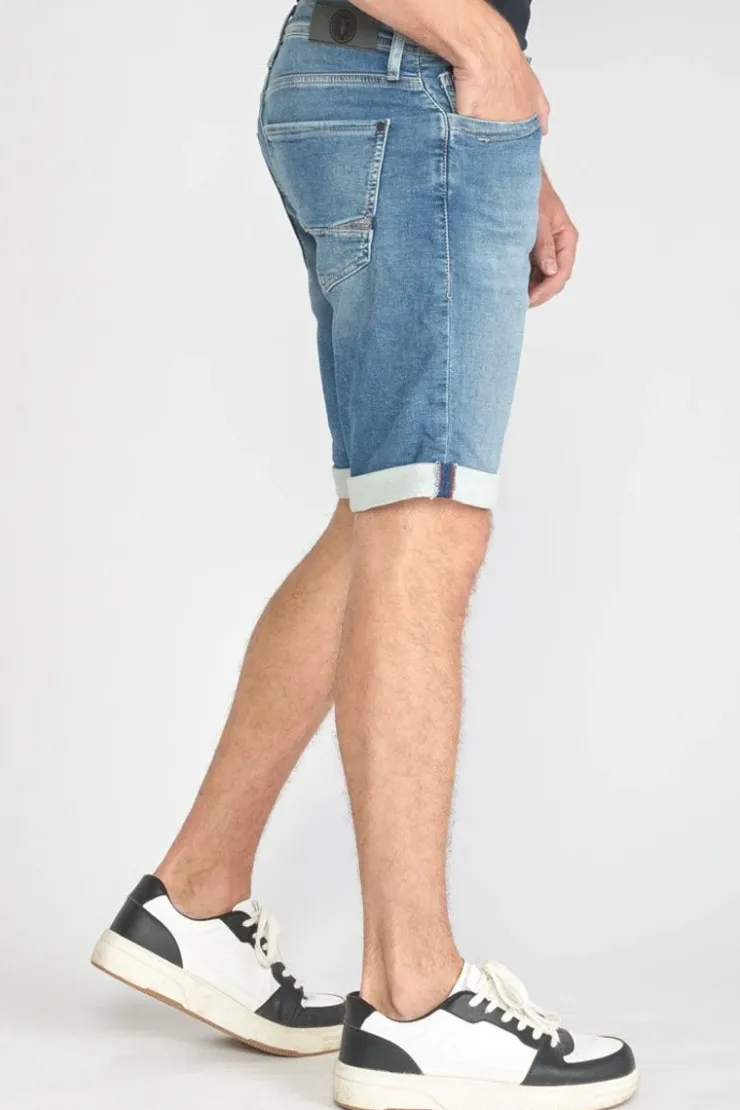 Homme Le Temps des Cerises Blue Jogg-Bermuda Jogg Bleu Clair