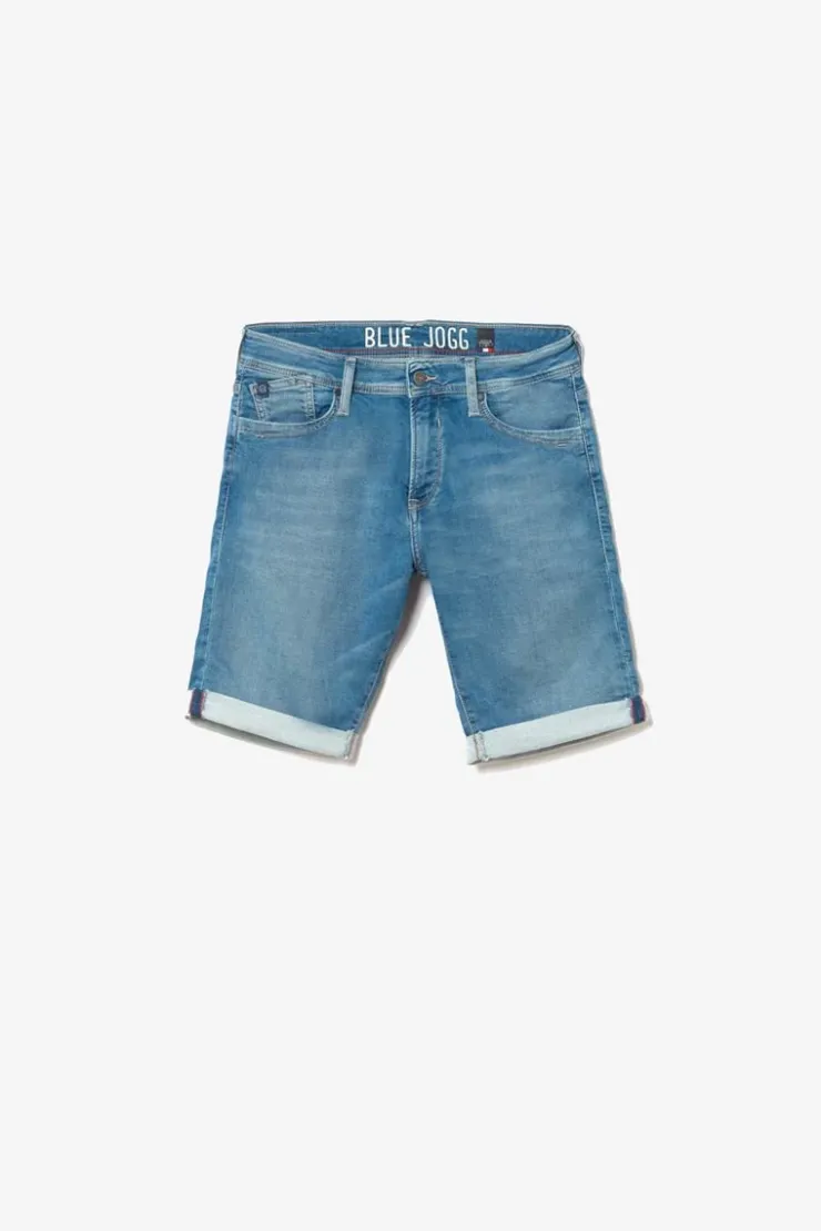 Homme Le Temps des Cerises Blue Jogg-Bermuda Jogg Bleu Clair