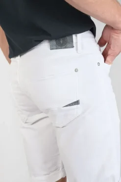 Homme Le Temps des Cerises Bermudas-Bermuda Jogg Bodo Blanc