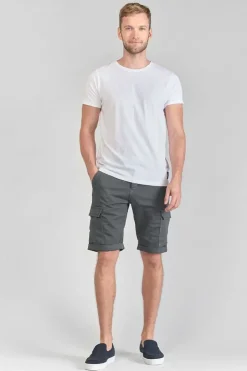 Homme Le Temps des Cerises Bermudas-Bermuda Jogg Damon Gris