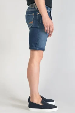 Homme Le Temps des Cerises Blue Jogg-Bermuda Jogg Ed Bleu Delave