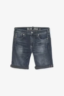 Homme Le Temps des Cerises Blue Jogg-Bermuda Jogg Ed Bleu Gris