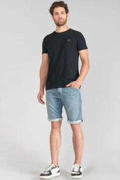 Homme Le Temps des Cerises Blue Jogg-Bermuda Jogg Lo Bleu Delave