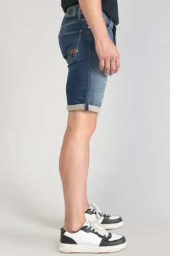 Homme Le Temps des Cerises Blue Jogg-Bermuda Jogg Oc Bleu Delave Destroy