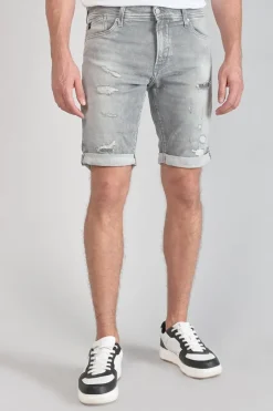 Homme Le Temps des Cerises Blue Jogg-Bermuda Jogg Oc Gris Delave Destroy