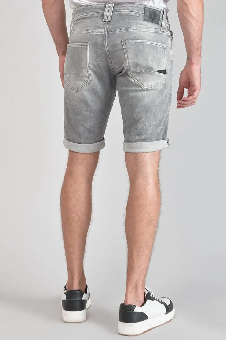 Homme Le Temps des Cerises Blue Jogg-Bermuda Jogg Oc Gris Delave Destroy