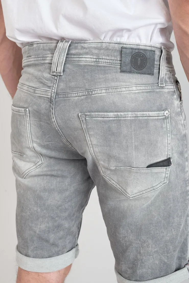 Homme Le Temps des Cerises Blue Jogg-Bermuda Jogg Oc Gris Delave Destroy