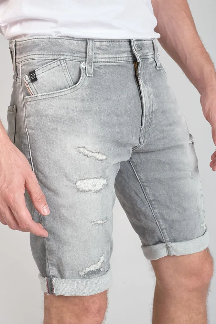 Homme Le Temps des Cerises Blue Jogg-Bermuda Jogg Oc Gris Delave Destroy