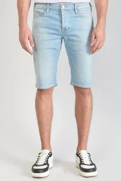 Homme Le Temps des Cerises Bermudas-Bermuda Laredo En Jeans Bleu Clair Delave