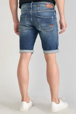 Homme Le Temps des Cerises Bermudas-Bermuda Laredo En Jeans Bleu Fonce Destroy