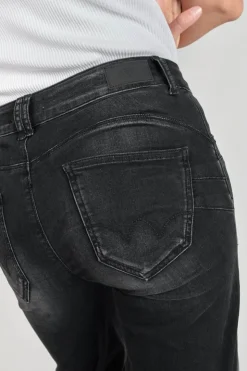 Femme Le Temps des Cerises Taille Haute-Bran Pulp Flare Taille Haute Jeans Noir N°1