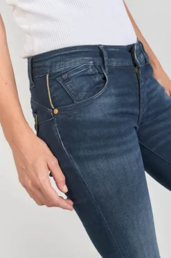 Femme Le Temps des Cerises Coupe Slim-Buna Pulp Slim 7/8Eme Jeans Bleu N°1