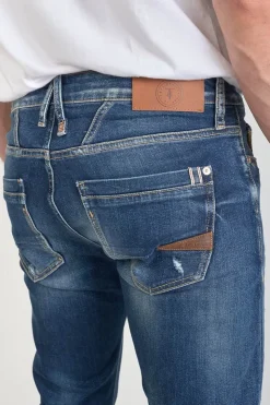 Homme Le Temps des Cerises Coupe Adjusted-Camoins 700/11 Adjusted Jeans Destroy Bleu N°3