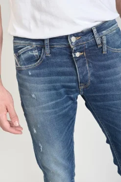 Homme Le Temps des Cerises Coupe Adjusted-Camoins 700/11 Adjusted Jeans Destroy Bleu N°3