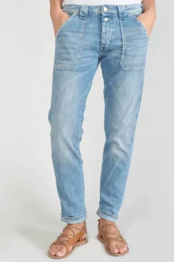 Femme Le Temps des Cerises Coupe Boyfit-Cara 200/43 Boyfit Jeans Bleu N°4